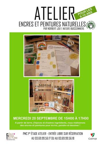 Atelier encre et peinture naturelle