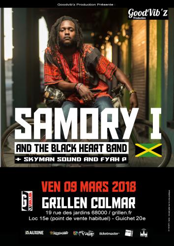 Samory I and The Black Heart Band - Fyah P and Skyman Sound au Grillen de Colmar