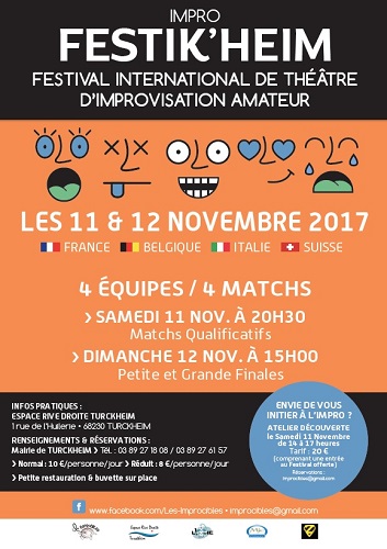 IMPRO FESTIK'HEIM - FESTIVAL INTERNATIONAL DE THEATRE D'IMPROVISATION AMATEUR