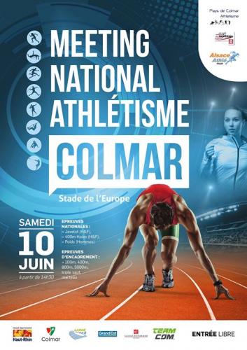 Pays Colmar Athlétisme vous invite à son Meeting National le 10 juin 