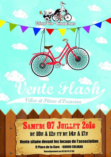 Vente Flash Vélos et pièces d’occasion : Samedi 07 Juillet 2018