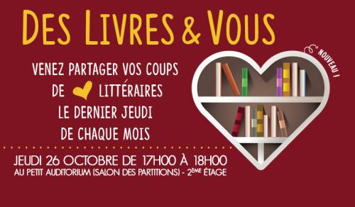Nouveau au PMC : Des Livres & Vous 
