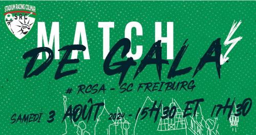 Match de gala au Colmar Stadium : RCSA - SC FREIBURG