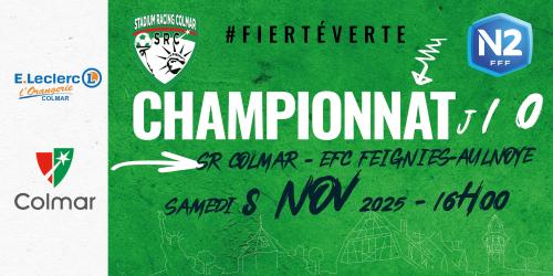 N2 - J10 le samedi 8 novembre à 16h00 face à Feignies-Aulnoye
