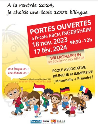 Journée portes ouvertes de l'école associative bilingue immersive ABCM Jean Petit a Ingersheim 