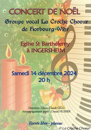 Concert de Noël par le groupe vocal « La Croche Chœur »