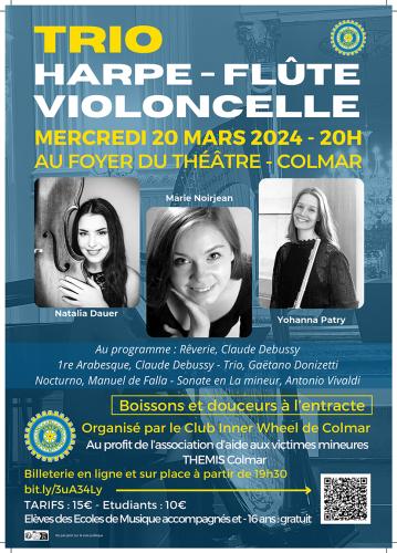 Concert Trio Harpe - Flûte - Violoncelle