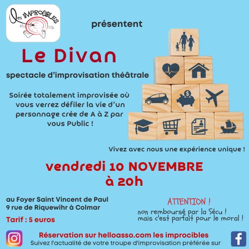 Le Divan des Improcibles Spectacle d'improvisation théâtrale