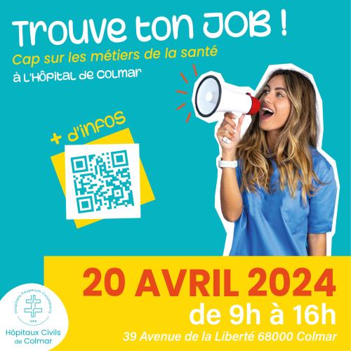Trouve ton job ! Cap sur les métiers de la santé à l’Hôpital de Colmar