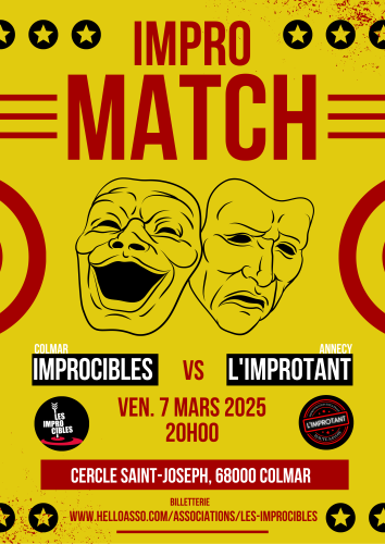 MATCH D'IMPRO : Improcibles (Colmar) vs L'Improtant (Annecy)